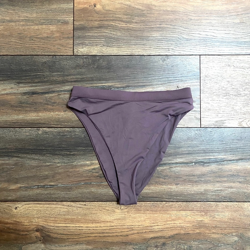 Dippin’ Daisy’s Banded High Waist Cheeky Bottom- Purple Haze